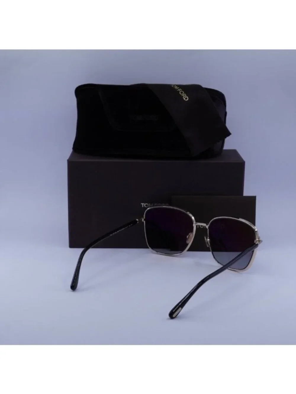 Tom Ford Fern FT1029 28D Square Sunglasses – Rose Gold/Smoke Polarized